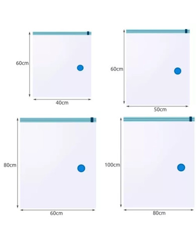 Set 10 zip vakuumskih vrečk za oblačila RUHHY