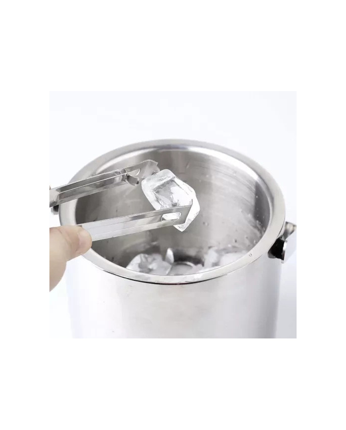 Inox set posode za led – vedro 1,3L + klešče + žlica