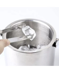 Inox set posode za led – vedro 1,3L + klešče + žlica