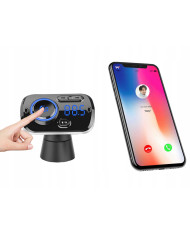 Avto FM oddajnik SD bluetooth 2x USB 12-24V LED RGB