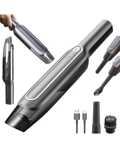 Akumulatorski prenosni HEPA avtomobilski sesalnik 60W USB