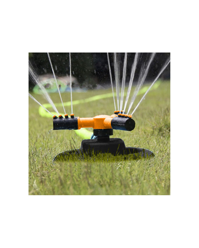 Sprinkler 3-kraki vrtljivi pršilnik, črn
