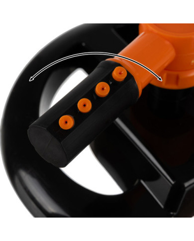 Sprinkler 3-kraki vrtljivi pršilnik, črn