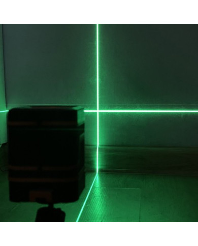 Elektronski križni zeleni laserski nivelir z torbo