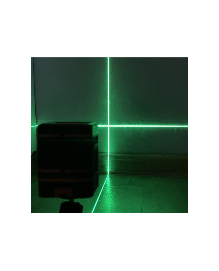 Elektronski križni zeleni laserski nivelir z torbo