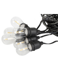 Vrtna LED girlanda z žarnicami 20 x E27 20m IP44