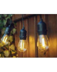 Vrtna LED girlanda z žarnicami 20 x E27 20m IP44