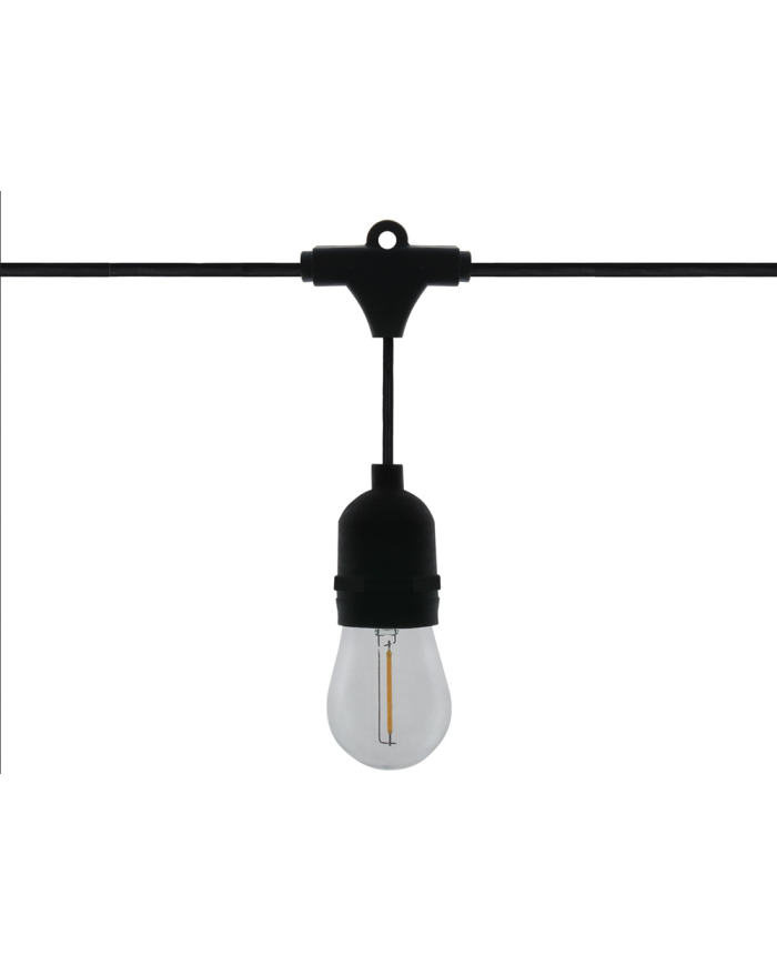 Vrtna LED girlanda z žarnicami 20 x E27 20m IP44