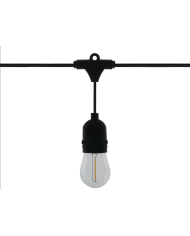 Vrtna LED girlanda z žarnicami 20 x E27 20m IP44