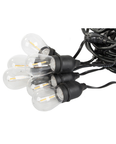 Vrtna LED girlanda z žarnicami 10 x E27 10m IP44