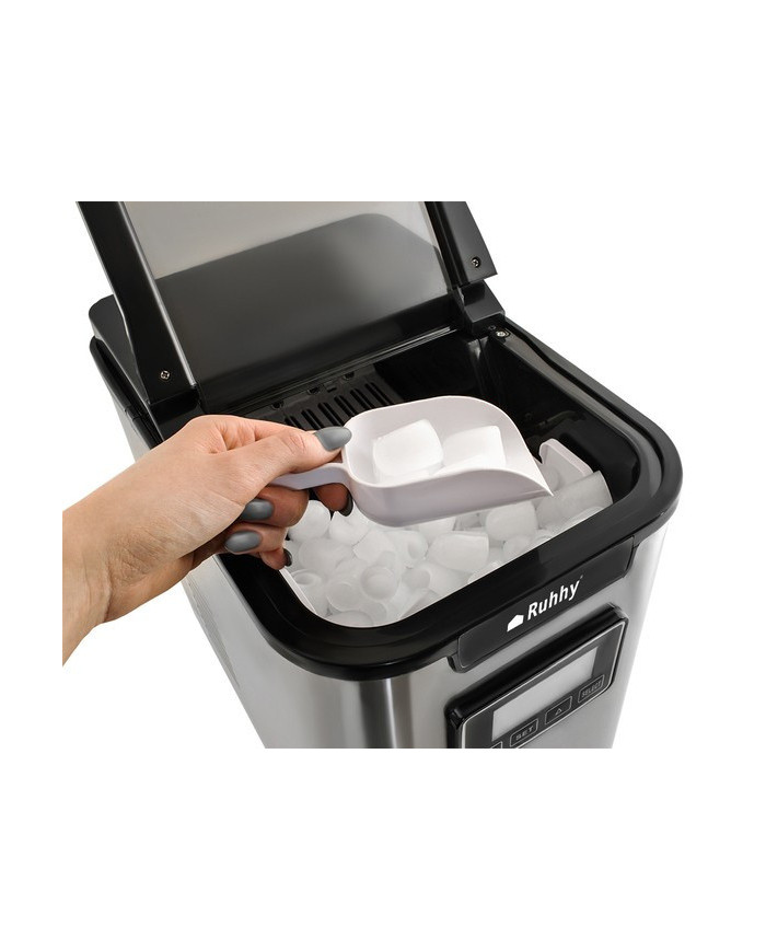 Inox barski ledomat aparat za izdelavo ledenih kock 2,2l