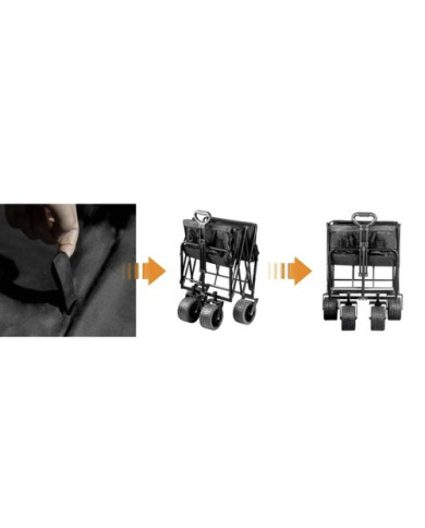 Zložljiv transportni voziček za plažo in kampiranje do 100kg