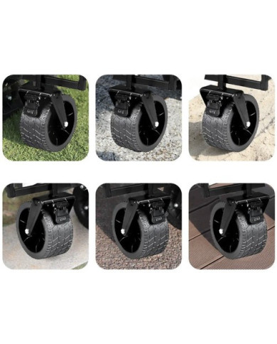 Zložljiv transportni voziček za plažo in kampiranje do 100kg