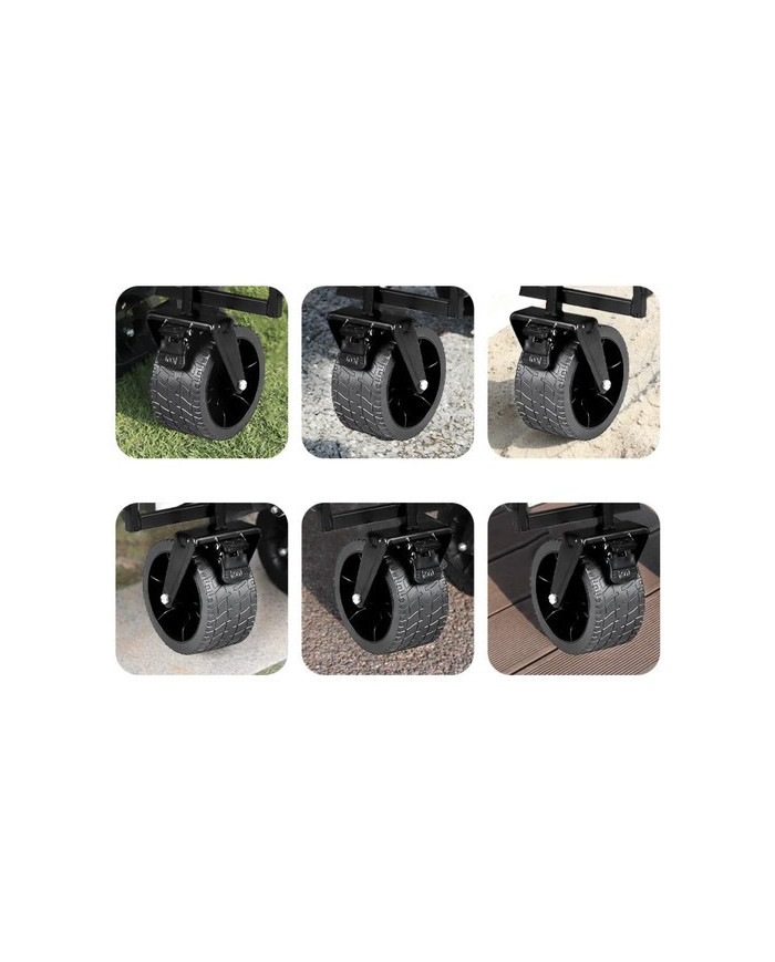 Zložljiv transportni voziček za plažo in kampiranje do 100kg