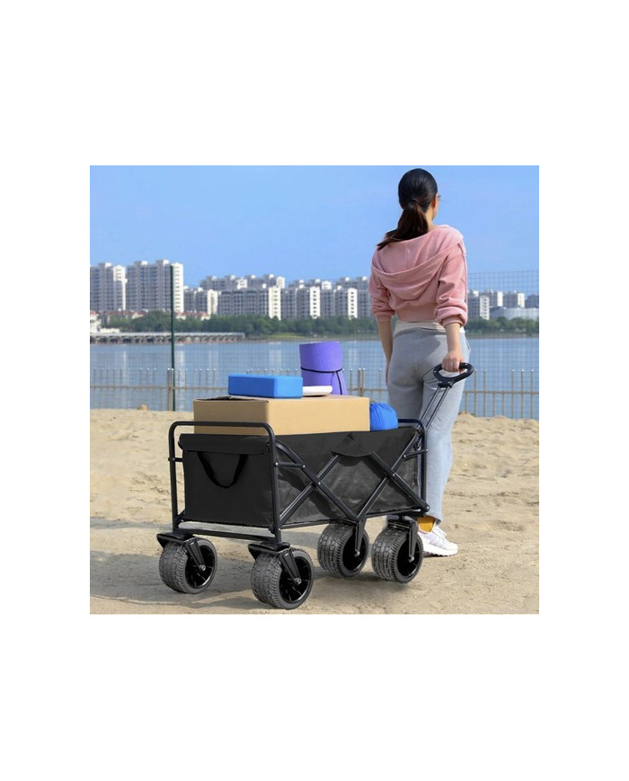 Zložljiv transportni voziček za plažo in kampiranje do 100kg