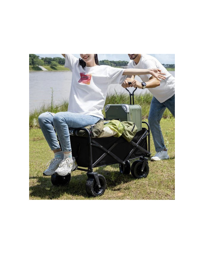 Zložljiv transportni voziček za plažo in kampiranje do 100kg