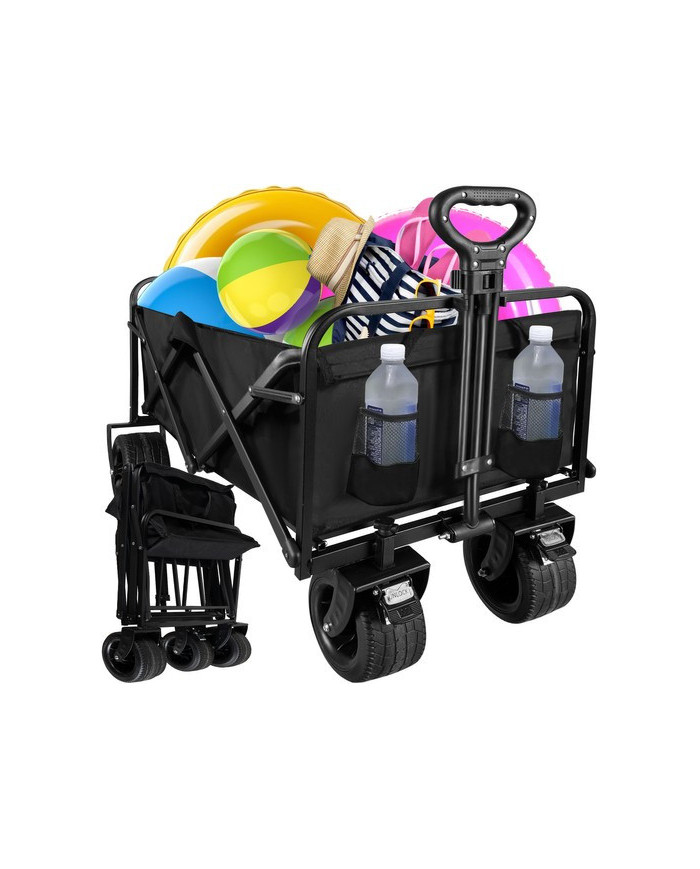 Zložljiv transportni voziček za plažo in kampiranje do 100kg