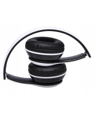 Bluetooth brezžične slušalke bele FM SD MP3 + mikrofon