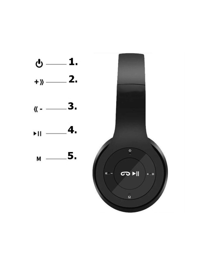 copy of Bluetooth brezžične slušalke bele FM SD MP3 + mikrofon