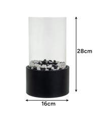 Prostostoječi biokamin na bioetanol 28x16cm