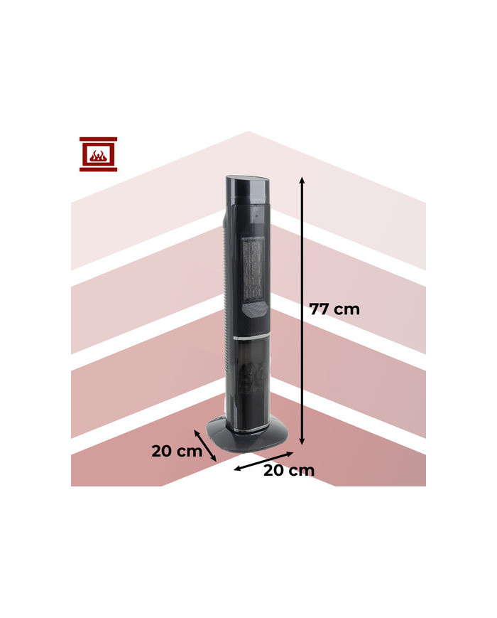 Električni ventilatorski grelni kamin 2000W