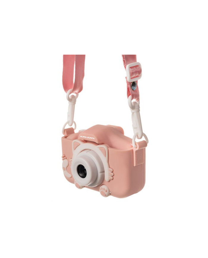 Otroški fotoaparat roza 32GB miniSD kartica