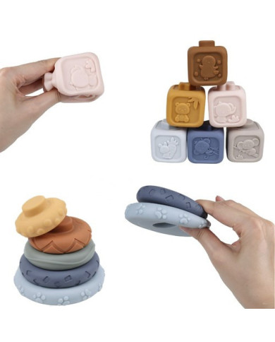 Mehke senzorične kocke - komplet 13 kosov