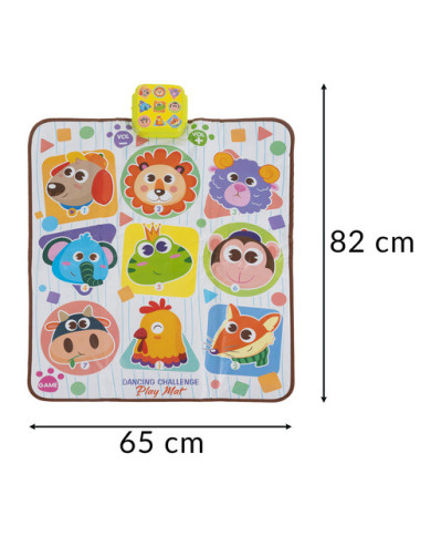 Interaktivna plesna podloga živali