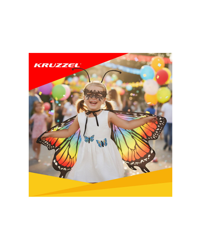 Pustni kostum metulja 3-delni