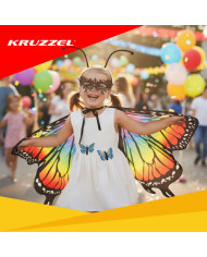 Pustni kostum metulja 3-delni