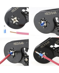 Stiskalne klešče za kabelske čevlje 0,25–10 mm²