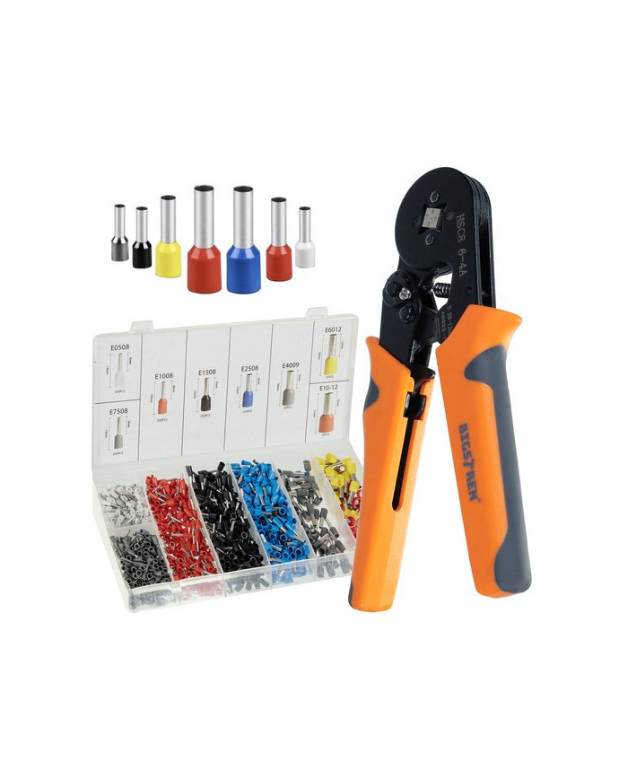 Stiskalne klešče za kabelske čevlje 0,25–10 mm²