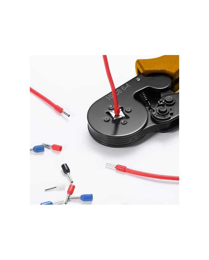 Krimp klešče za stiskanje tulcev 0,25-10mm2 + 1200 votlic