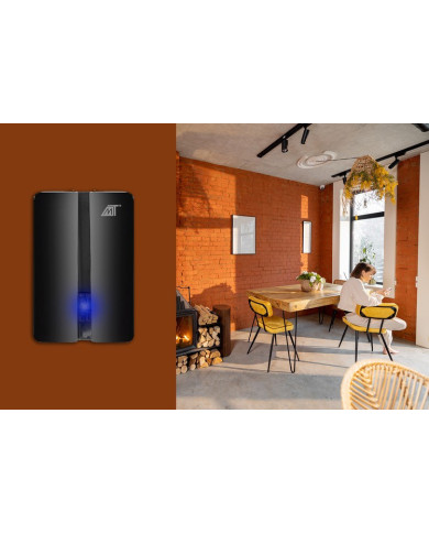 brezžični zvonec, črn