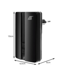 brezžični zvonec, črn