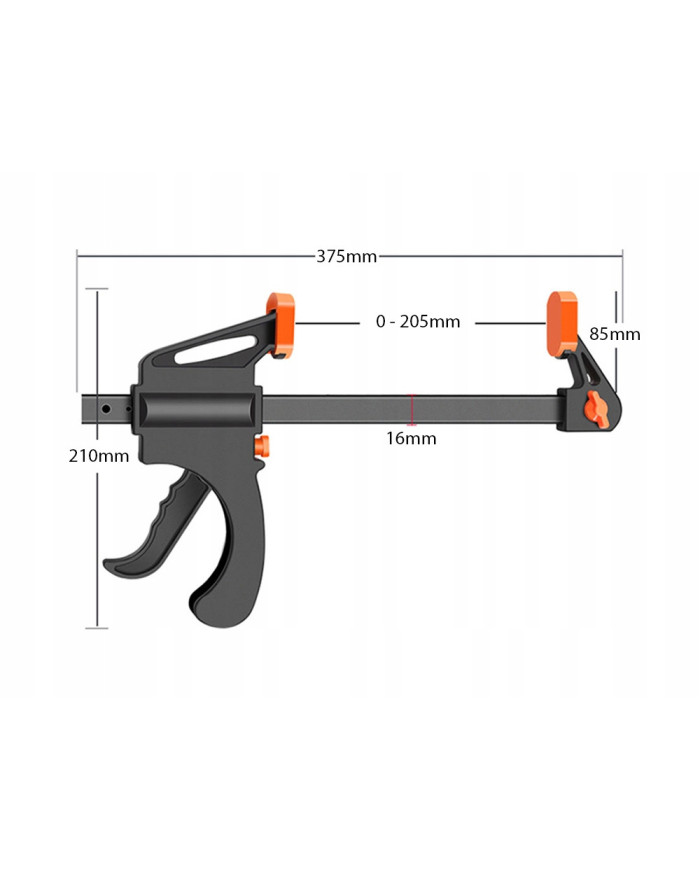 Tesarska spona 205mm
