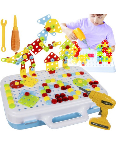 Kreativni bloki Mozaik z izvijačem 260kos