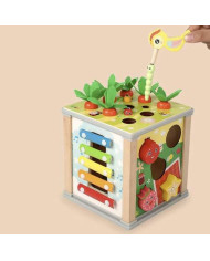 Lesena izobraževalna kocka