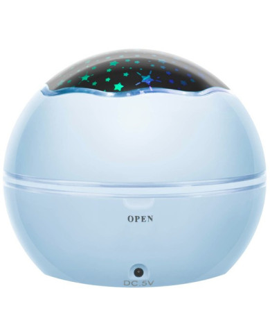 Nočna lučka s projektorjem, modra