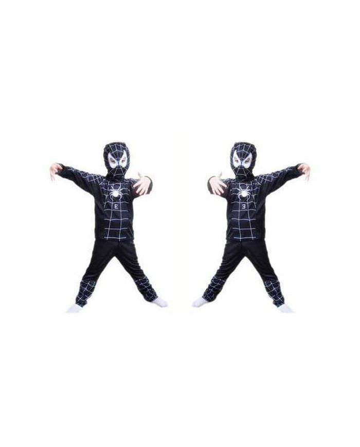 Kostum SPIDERMAN črn vel.98-104