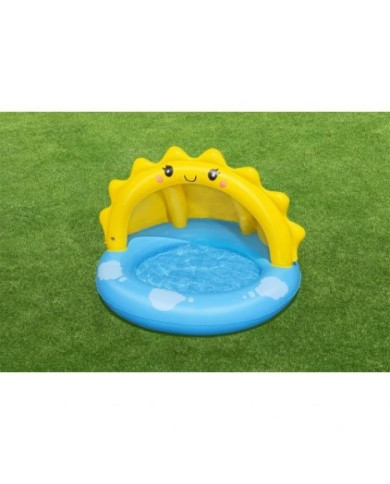 Napihljiv otroški bazen Sonček z snemljivo streho 101×97×71
