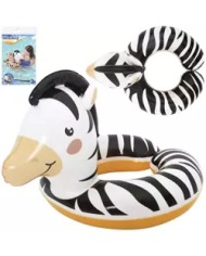 Otroški plavalni obroč v imitaciji safarskih živali