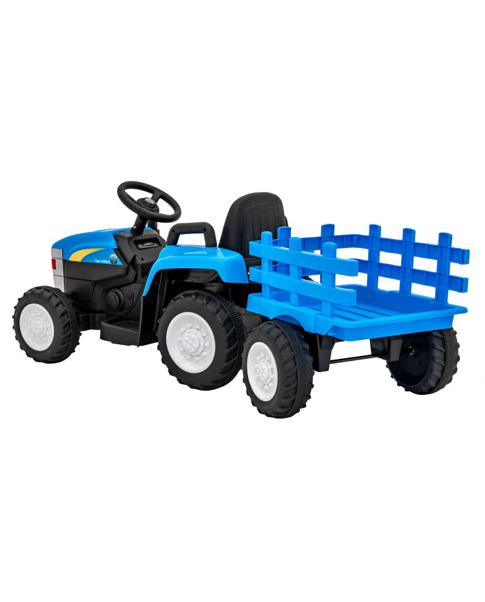 Otroški traktor na akumulator New Holland T7 s prikolico