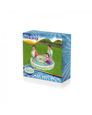 Napihljiv bazen za otroke 122x20cm z dodatkom plavalnega obroča in napihljive žoge