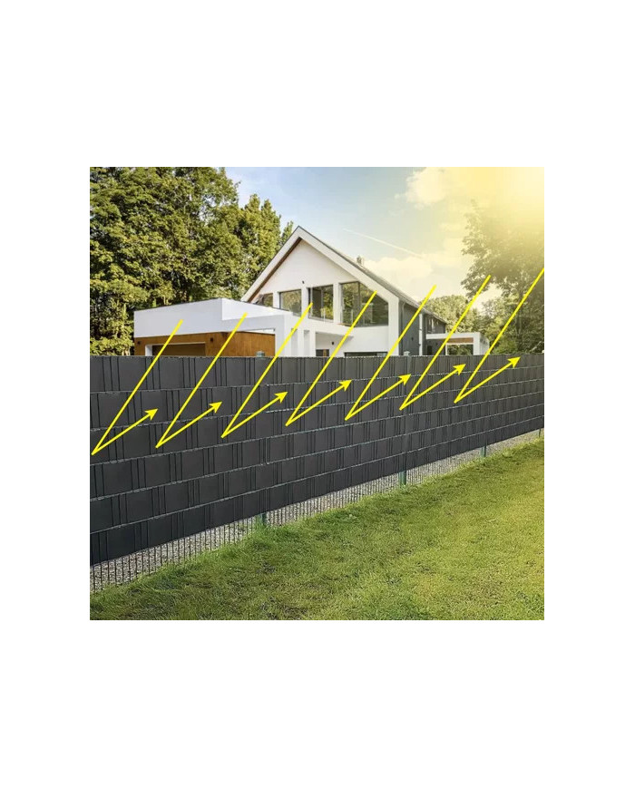 PVC Trak za panelno ograjo antracit 35m 450g