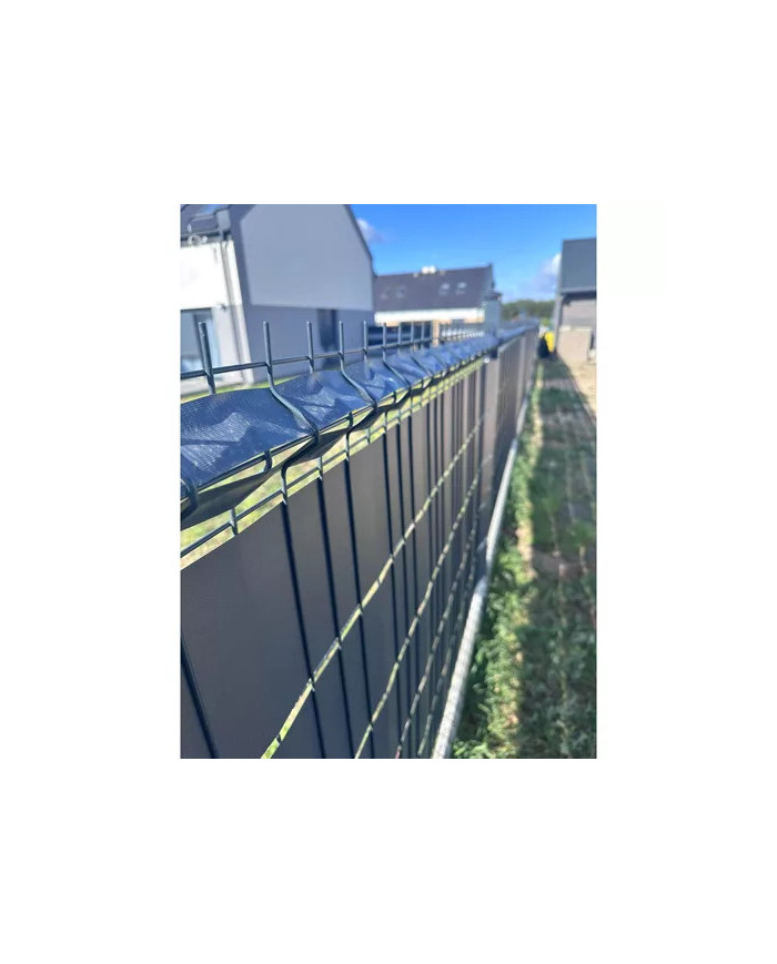 PVC Trak za panelno ograjo ozki antracit 35m