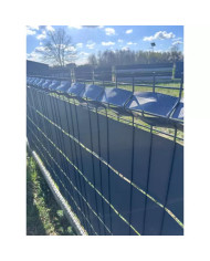 PVC Trak za panelno ograjo ozki antracit 35m