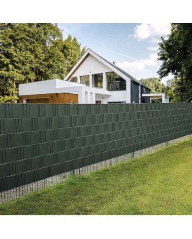 Trak za panelno ograjo zelen 35m