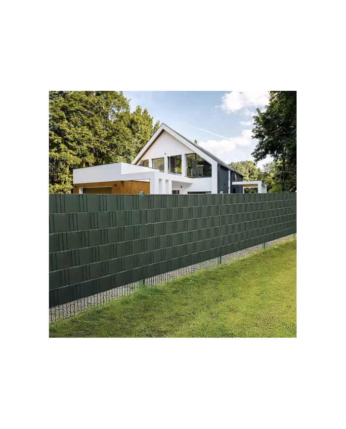 Trak za panelno ograjo zelen 35m