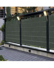 Trak za panelno ograjo zelen 35m